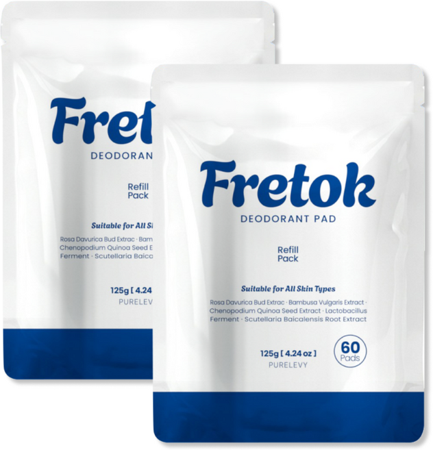 프레톡 데오드란트 패드 리필팩 60매, 2개
