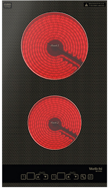 하이라이트 2구 전기렌지 매립형 전기레인지 빌트인 9단계화력조절 이동형 케이스 프리스탠딩, 2구 하이라이트