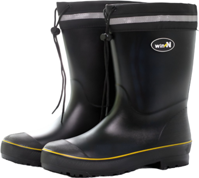 WINN 야광 카프 반장화 발 편한 낚시장화 미끄럼방지 장화