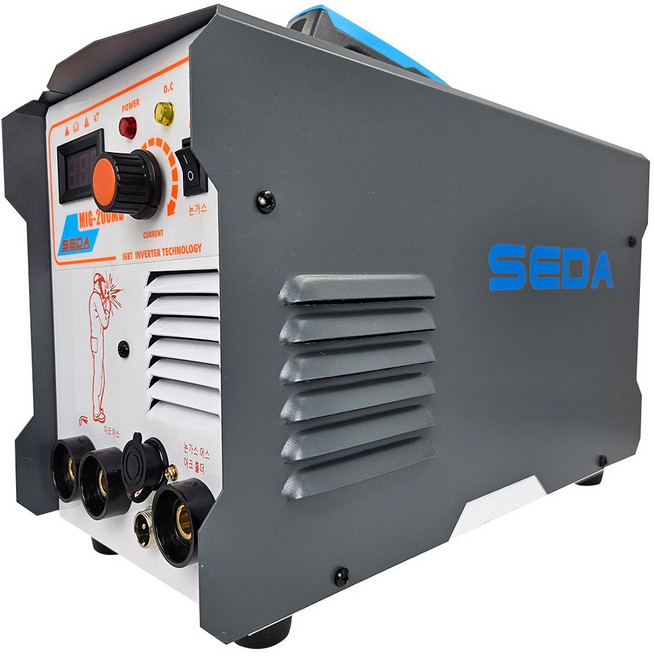 논가스 노가스 용접기 세다 휴대용 용접기 세트, 1세트, MIG-200MD 자동면