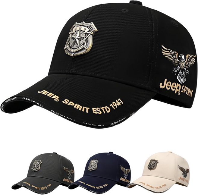 Jeep spirit (지프모자 CA 0775) 국내 당일발송 남.여공용 패션 및 스포츠 야구모자, 블랙, 1개