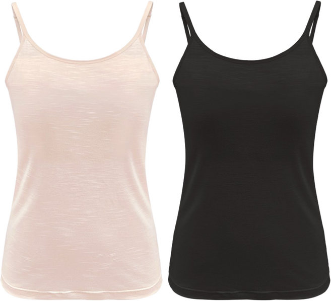 화영탈렌트 여성 뱀부 인견 슬라브 브라캡 끈조절 나시