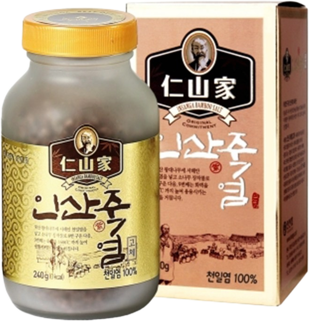 인산가 인산가 9회 자죽염 고체 240g + 휴대용기, 1개