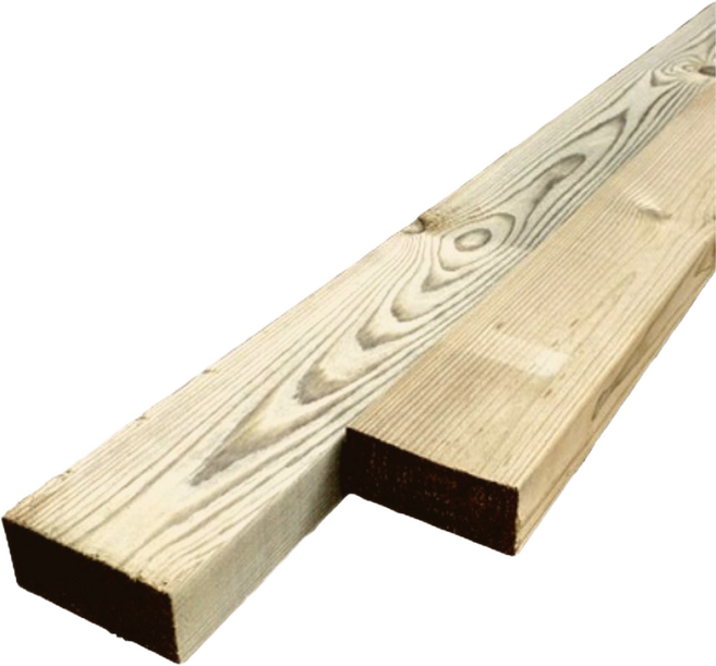 방부목 투바이포 89mm x 38mm x 1800mm 야외데크 테라스 울타리 DIY 무료재단, 1개