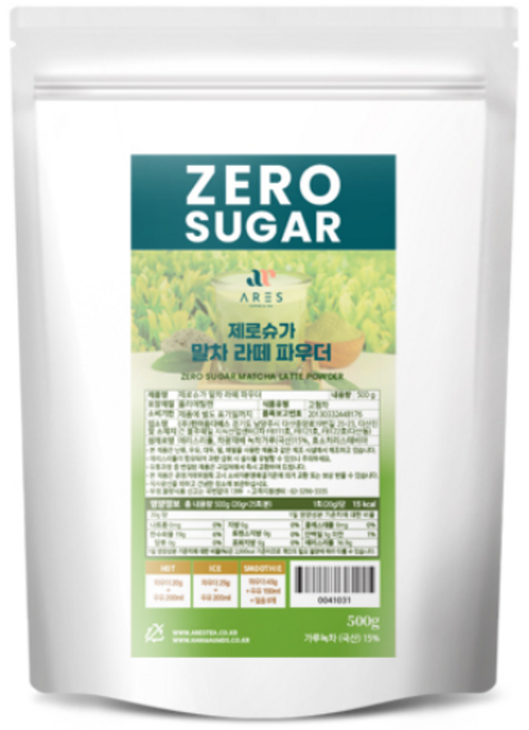 아레스 제로슈가 말차 라떼 파우더, 1개, 1개입, 500g