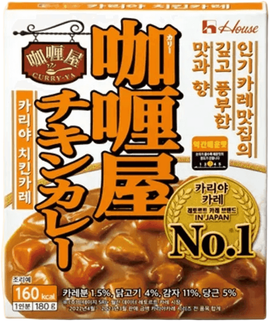 농심 카리야 치킨 카레 180g 10개
