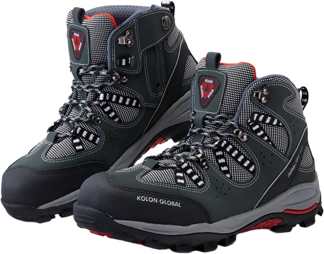 코오롱글로벌 코앤 안전화 KG-612, KHAKI + GRAY, 1개