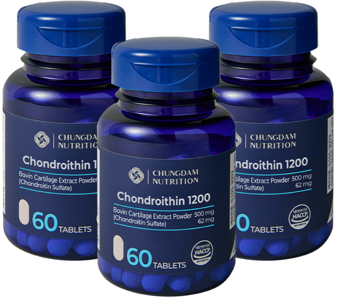 청담뉴트리션 콘드로이친 1200 36g, 60정, 3개