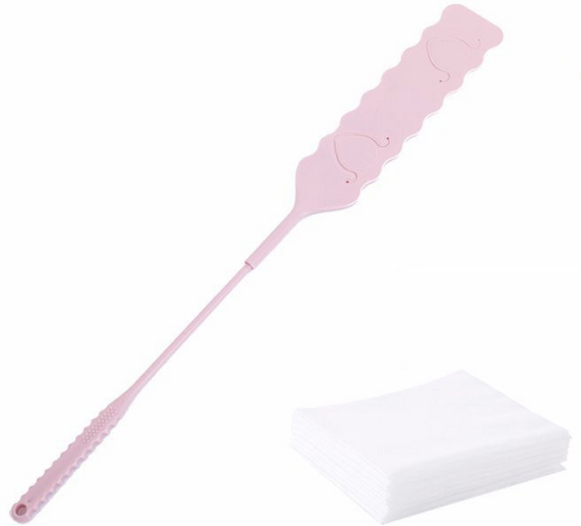 크레바스 틈새 정전기 청소기 밀대 + 부직포 10p, 핑크, 2개