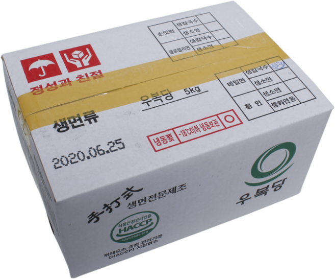 메밀칼국수5kg 25인분 생면 업소용칼국수 생칼국수면, 5kg, 1개