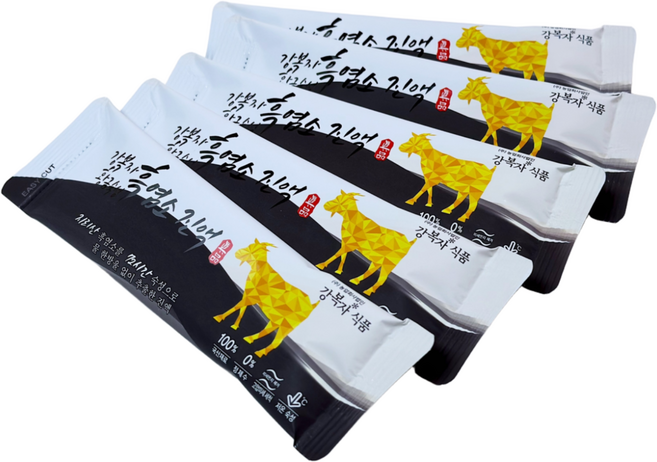 강복자식품 황금숙성 흑염소진액 지리산 자연방목 엑기스 즙, 60개, 60ml