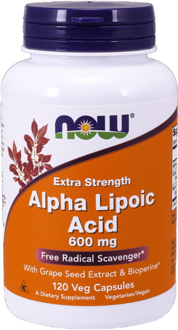 나우푸드 알파리포산 600mg 베지 캡슐, 120정, 1개