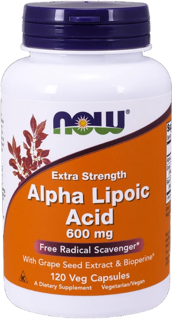 나우푸드 알파리포산 600mg 베지 캡슐, 120정, 1개 - 쿠팡