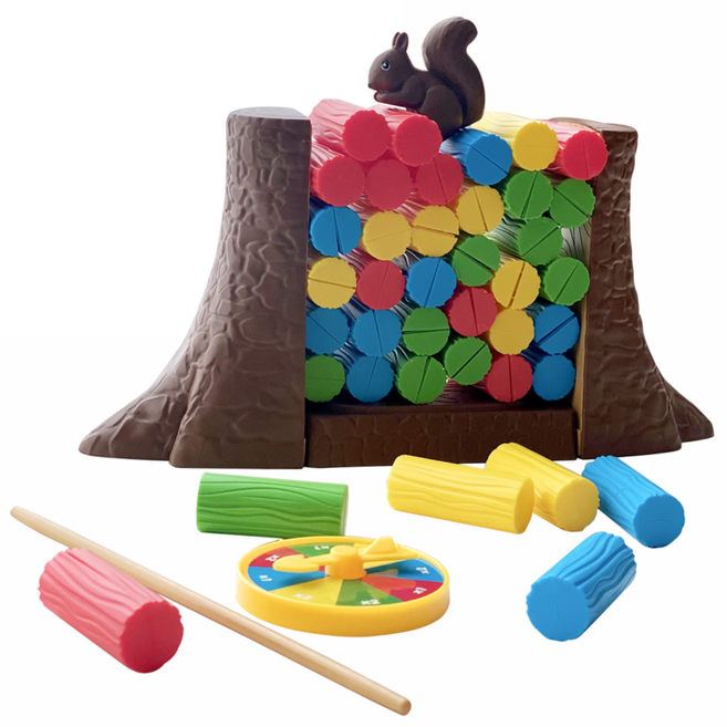 (다르담) 다람쥐 젠가 보드 게임, 1개