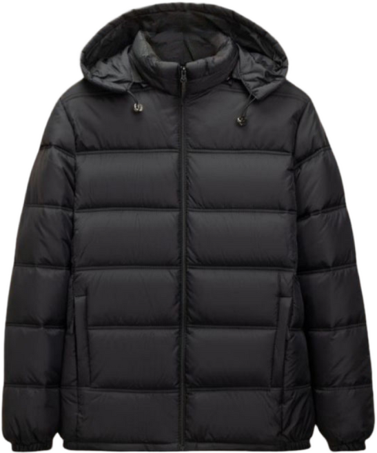 AURALA 남성 겨울 빅사이즈 후드 패딩 자켓 두꺼운 방한 패딩 작업복 점퍼