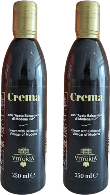 빌라비토리아 IGP 모데나 무과당시럽 발사믹 크림(배합비율 95%), 2개, 250ml