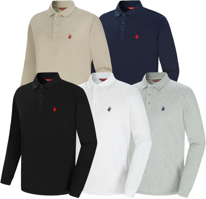 비버리힐즈폴로클럽 클래식 30수 원단 PK 폴로 긴팔 남여공용 카라티 EPX0T11