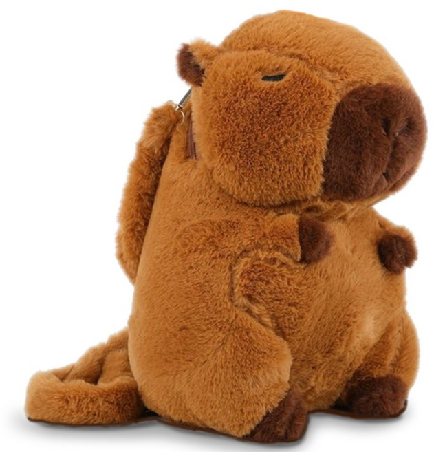 BOLEBIO 카피바라 가방 백팩 귀여운 콧물 귤 카피바라 캐릭터 백팩