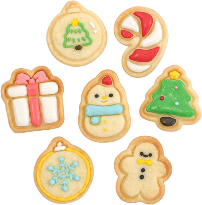 미니쿠키 크리스마스 쿠키틀 쿠키커터 베이킹도구 산타모자, 1개, 7. 미니트리