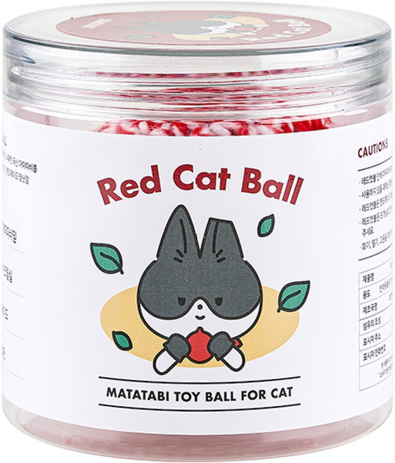 자유펫 마따따비 레드 캣 볼, 1개, 혼합색상