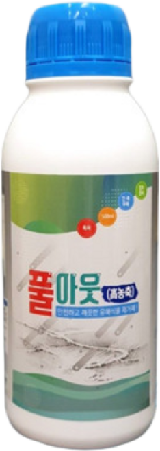 친환경 잔디잡초관리제 풀아웃 (20리터말통 4-5통분) 제초제 아님, 550ml, 1개
