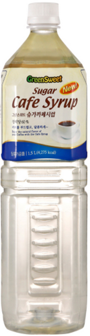 대상 슈가 카페시럽 화이트 1.5L 1박스 6개