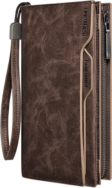 프리미엄 남성 소가죽 심플 장지갑 N2053