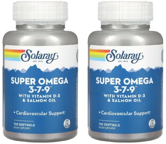 1+1 솔라레이 슈퍼오메가3-7-9 소프트젤120정 피쉬오일 fishoil 생선오일 오메가쓰리, 120정 - 쿠팡