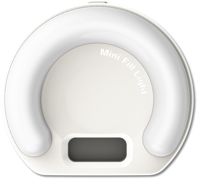 에이제이케이 충전식 LED 조명등 촬영 사진 미니 필 라이트, 1개, ZM-D7 클래식 화이트