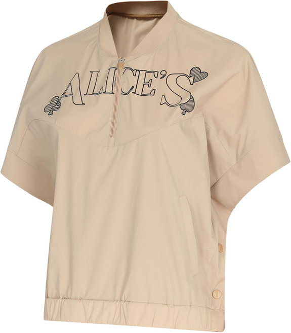 [디즈니골프]여성 우븐 아노락 반팔 반집업 조끼 베스트 DN1LTV019