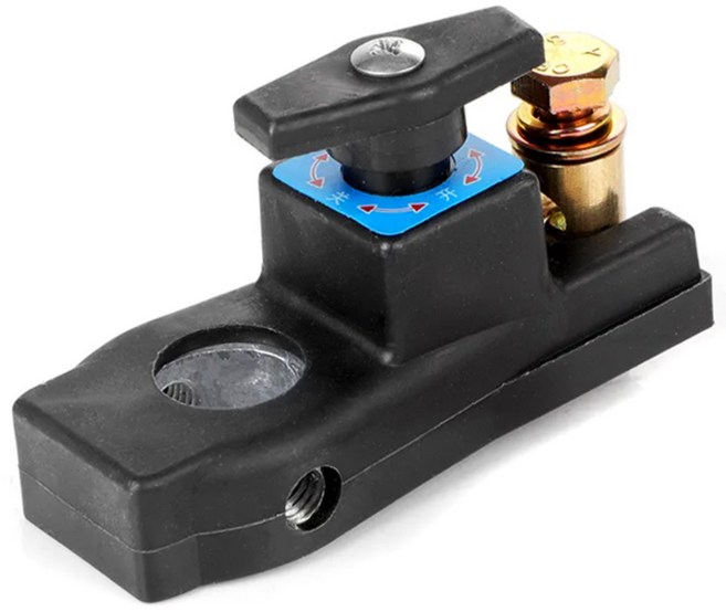 데일리쇼핑 12V 24V 겸용 로터리방식 배터리차단기 킬스위치 밧데리차단기, 2412L, 1개