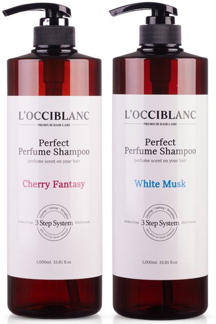 록시블랑 퍼펙트 퍼퓸샴푸 대용량 / 24시간 향 지속 임상완료 / 저자극 테스트 완료 / 3Step 두피관리 성분/ 퍼퓸샴푸 / 대용량 샴푸, 화이트 머스크, 1개, 1L