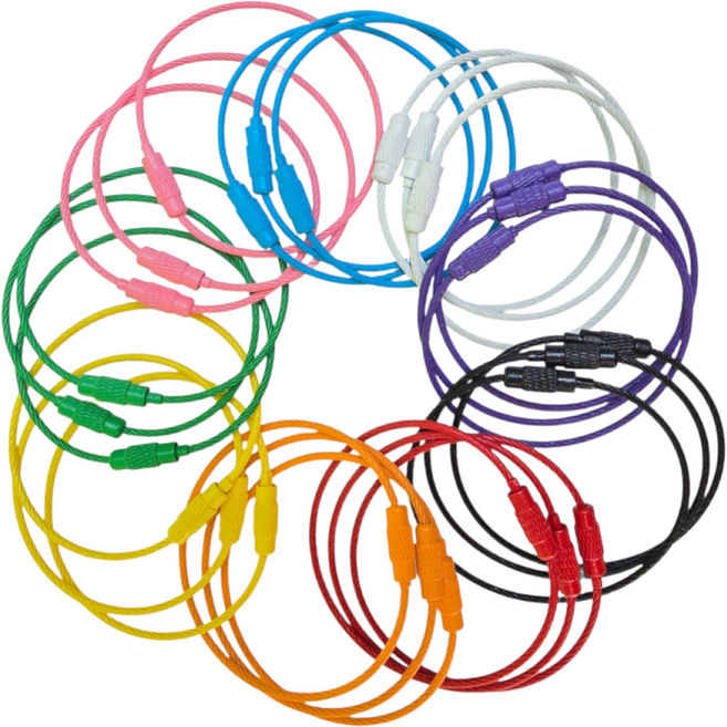 와이어고리 27개입 와이이키링 키링고리 키링부자재 연결고리 오링, 혼합, 1세트