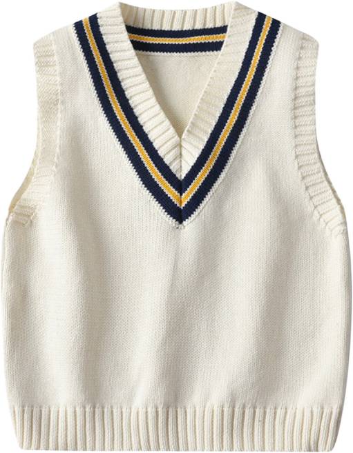 크리스탈하우스 남아 여아 주니어 스쿨룩 V넥 니트 조끼 [285]