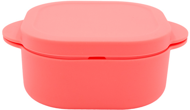 네오실리 렌지쏙찜 국산 프리미엄 실리콘 찜기 소형, 코랄핑크