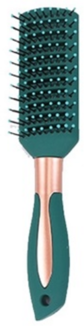더웨일 사각 헤어 브러쉬, 1개, 다크그린