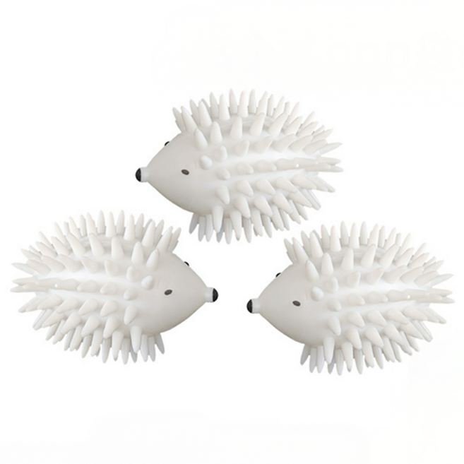 편리홈 정전기 엉킴 방지 매직 고슴도치 세탁볼, 3개, 화이트