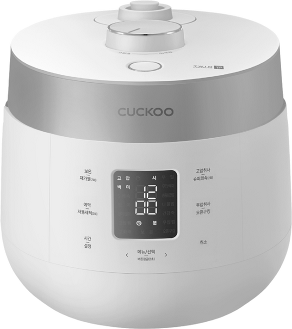 쿠쿠 트윈프레셔밥솥 10인용, CRP-ST1015FWSM, 매트 화이트+실버