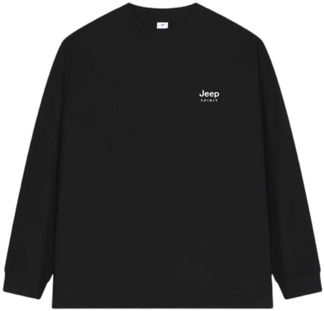 지프스피릿 남성용 캐주얼 소프트 터치 라운드넥 니트 2548