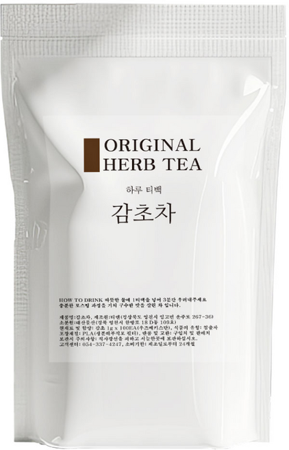 감초차 티백 100개입, 1g, 1개