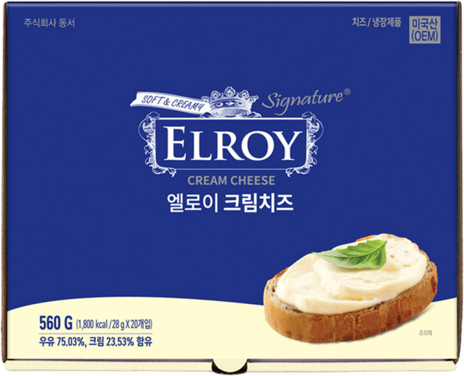 엘로이 크림치즈 포션 28g, 60개