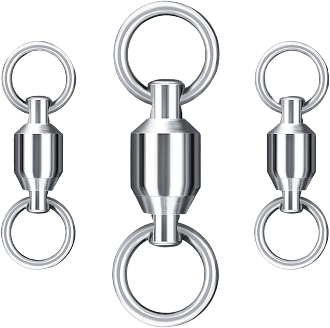 듀라맥스 낚시 볼베어링 도래 고속회전 스테인리스, 1개, 10개입