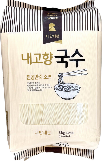 곰표 내고향국수 진공 소면, 3kg, 3개