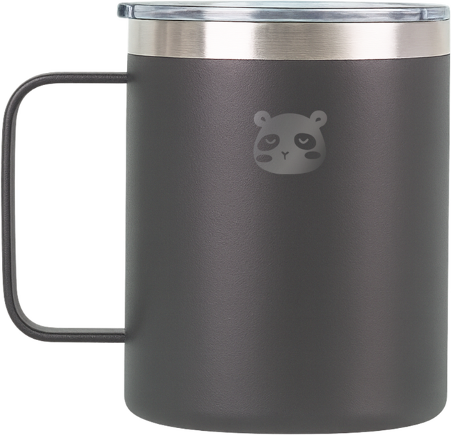 믿추 스텐 머그컵 텀블러 보온보냉, 그레이, 400ml, 1개