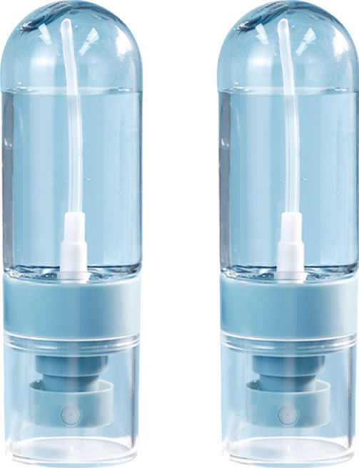 딜러버 거꾸로 초미세 안개분사 스프레이 분무기 공병, 2개, 블루