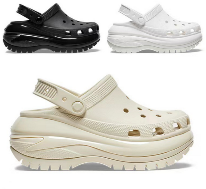 [뜻밖에하루 6.5cm키높이 샌들] 여성용 통굽 EVA 푹신한 쿠션 슬리퍼