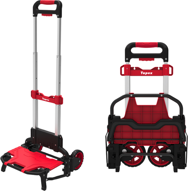 테이팩스 접이식 핸드트럭 소형(받침형) 60kg, 1개