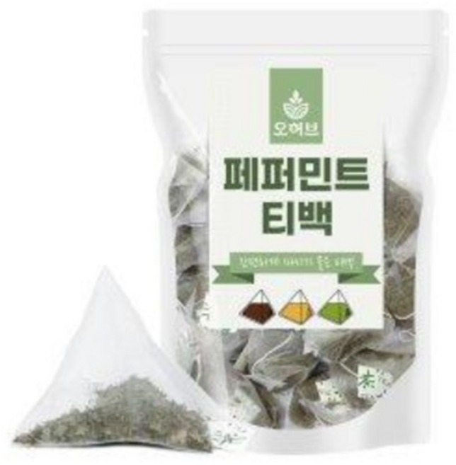 페퍼민트차 티백 민트차 25개 삼각티백차 식수대용, 25g, 25개입, 1개