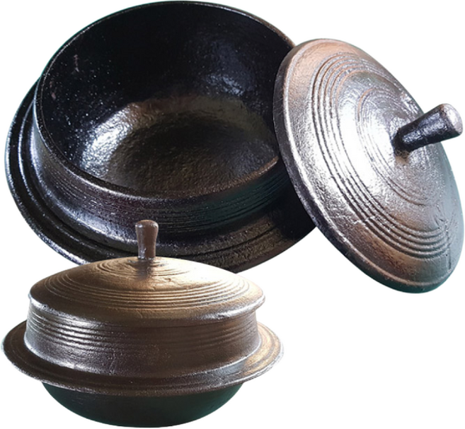 인덕션겸용 길들인 전통방식 무쇠 가마솥16인용 28cm