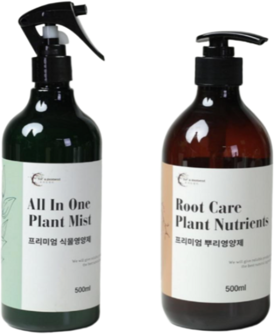 [Set 20% 할인] 포러모먼트프리미엄 고농축 천연 식물영양제 500mL + 뿌리영양제 500mL, 1개
